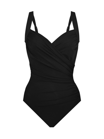 Miraclesuit Dd Cup Sanibel Ruched One Piece Swimsuit In Black