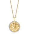 Anita Ko Women's 18k Yellow Gold & Diamond Sagittarius Coin Pendant Necklace