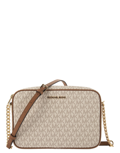 Michael Kors Jet Set - Cross-body Bag In Neutres