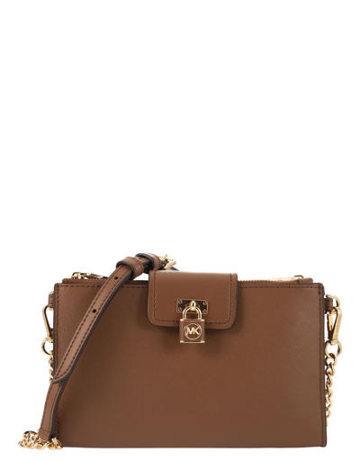 Michael Kors Ruby Bag In Saffiano Leather In Marron