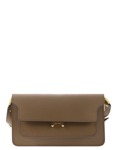 Marni Designer Handbags Trunk - Leather Bag In Marron
