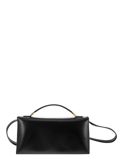 Marni Designer Handbags Prisma Leather Handbag In Noir