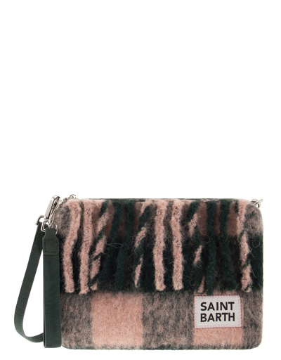 Saint Barth Mc2 Designer Handbags Fringe Clutch Bag With Shoulder Strap