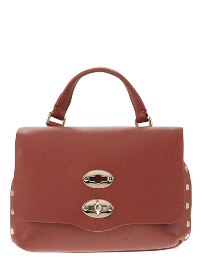 Zanellato Designer Handbags Heritage - Baby Leather Handbag In Rouge