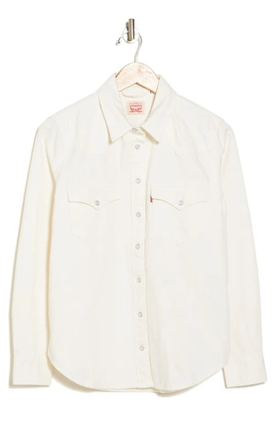 Levi's® Ultimate Western Snap-front Shirt In Icy Ecru 4