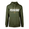 LEVELWEAR YOUTH LEVELWEAR OLIVE PITTSBURGH PENGUINS PODIUM FLEECE PULLOVER HOODIE
