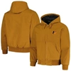 DUNBROOKE DUNBROOKE BROWN BALTIMORE ORIOLES DAKOTA WORK FULL-ZIP HOODIE JACKET