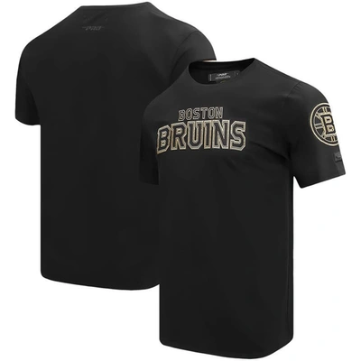 Pro Standard Black Boston Bruins Wordmark T-shirt