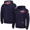 Pro Standard Navy Washington Capitals Classic Pullover Hoodie In Navy