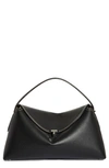 Totême T-lock Top Handle Bag In Black