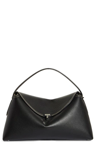 Totême T-lock Top Handle Bag In Black