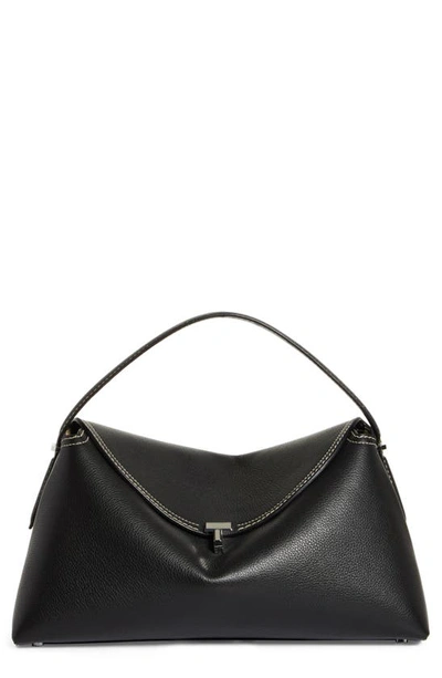 Totême T-lock Top Handle Bag In Bark