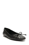 Schutz Women's Arissa Woven Leather Ballet Flats In Black