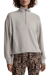 Varley Collett Half Zip Pullover In Silver Lining