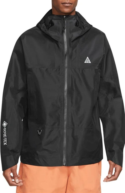 Nike Men's Storm-fit Adv Acg "chain Of Craters" Jacket In Black/(summit White)