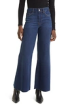 FRAME LE PALAZZO RAW HEM ANKLE WIDE LEG JEANS