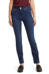 Frame Le High Hoch Sitzende Cropped Jeans Mit Geradem Bein In Majesty