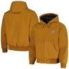 DUNBROOKE DUNBROOKE BROWN CHICAGO CUBS DAKOTA WORK FULL-ZIP HOODIE JACKET