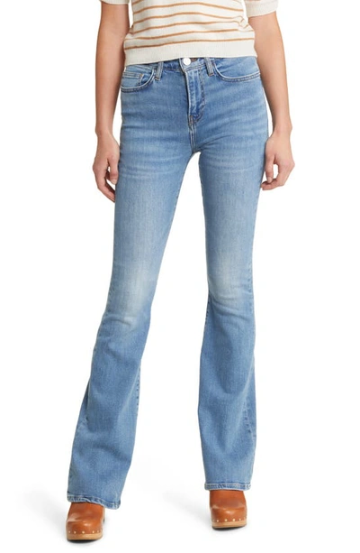 Frame Le High Flare Light-wash Denim Jeans In Wavey