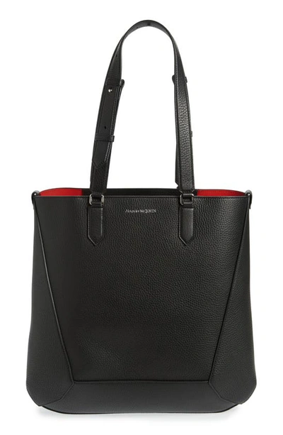 ALEXANDER MCQUEEN MEDIUM THE EDGE LEATHER TOTE