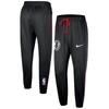 NIKE NIKE BLACK BROOKLYN NETS 2023/24 CITY EDITION AUTHENTIC SHOWTIME PERFORMANCE PANTS
