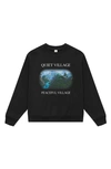 Museum Of Peace And Quiet Museum Of Peace & Quiet X Disney 'the Lion King' Quiet Village Cotton Graphic Sweatshirt In Black