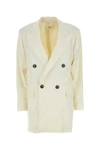 Ami Alexandre Mattiussi Ami Paris Double Breasted Tailored Blazer In White