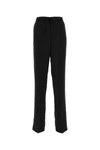 Jil Sander Pure Cotton Chinos Pants With Concealed Closure In Black