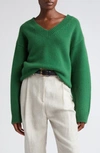 Totême Toteme Wool And Cashmere Sweater In Green