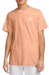 Nike Sportswear Club Crew Neck T-shirt In Ice Peach
