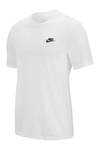 Nike Logo-embroidered Cotton-jersey T-shirt In White