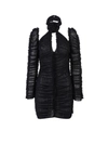 Az Factory X Ester Manas Rose Knot Ruched Mini Dress In Black