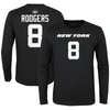 Outerstuff Big Boys Aaron Rodgers Black New York Jets Mainliner Player Name And Number Long Sleeve T-shirt In Black