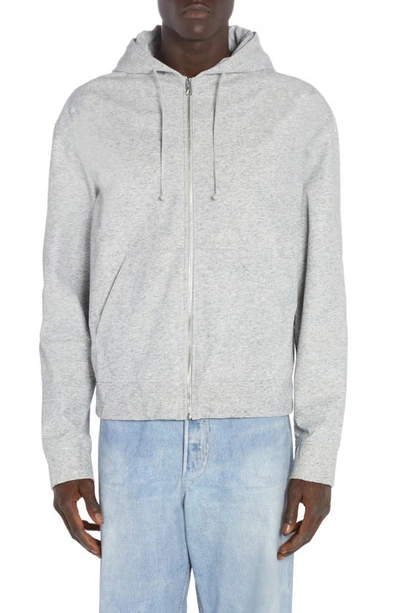 Bottega Veneta Cashmere-blend Zip-up Hoodie In Grey