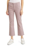 WIT & WISDOM WIT & WISDOM 'AB'SOLUTION FRAYED HIGH WAIST ANKLE FLARE JEANS