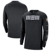 Nike Memphis Grizzlies 2023/24 City Edition  Men's Nba Max90 Long-sleeve T-shirt In Black