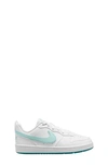 Nike Kids' Court Borough Low Recraft Sneaker In White/jade Ice/geode Teal