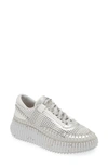 Chloé Nama Stitch Walking Sneakers In Silver