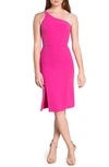 DRESS THE POPULATION ALEXANDRA ONE-SHOULDER COCKTAIL DRESS