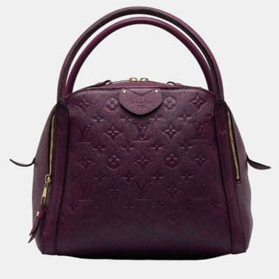 Pre-owned Louis Vuitton Purple Leather Monogram Empreinte Marais Mm Shoulder Bag