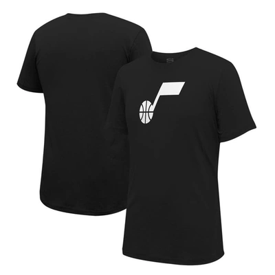 Stadium Essentials Men's And Women's  Black Utah Jazz Primary Logo T-shirt