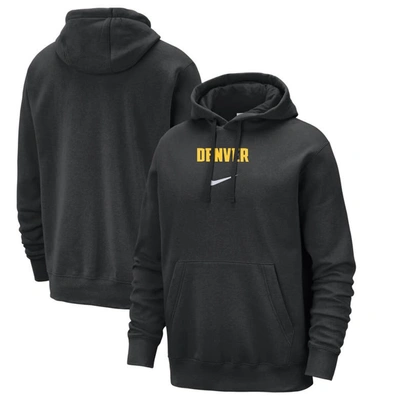 Nike Denver Nuggets Club Fleece City Edition  Men's Nba Pullover Hoodie In Black