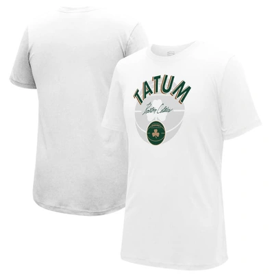 Stadium Essentials Unisex  Jayson Tatum White Boston Celtics 2023/24 City Edition Player Graphic T-sh