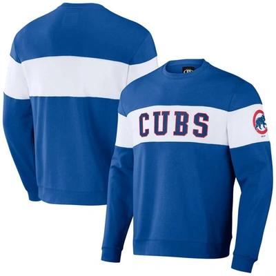 Darius Rucker Collection By Fanatics Royal Chicago Cubs Stripe Pullover Sweatshirt