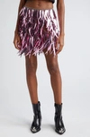 RABANNE METAL FRINGE MINISKIRT