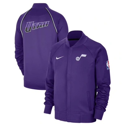 Nike Men's  Purple Utah Jazz 2023/24 City Edition Authentic Showtime Performance Raglan Full-zip Jack