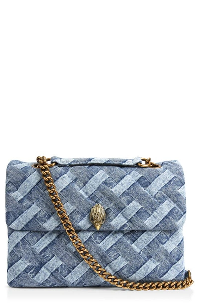 Kurt Geiger Kensington Medium Soft Crossbody In Denim