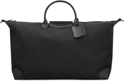 Longchamp Le Pilage Zipped Large Tote Bag In Black