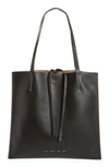 Proenza Schouler White Label Twin Leather Tote In Black/ Ivory