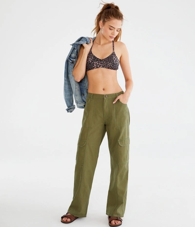 Aéropostale Mid-rise Utility Cargo Pants In Green
